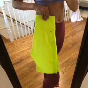 Fabletics neon biker shorts